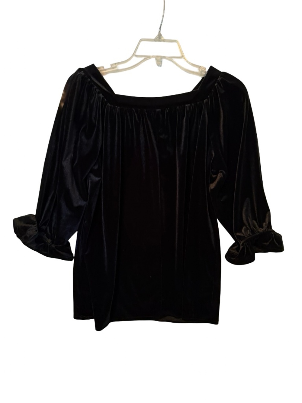 Black Suede/Velvet shirt